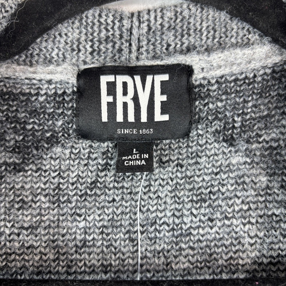 Frye Women's Cozy Cardigan Boho Aztec Green Size Large NWT - Picture 4 of 9